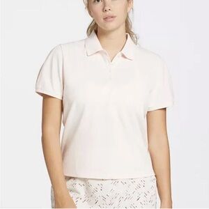 CALIA Renew Collection, Pique Puff Sleeve Golf Polo Athleisure Pickleball Top